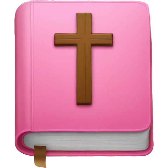 Pink bible emoji