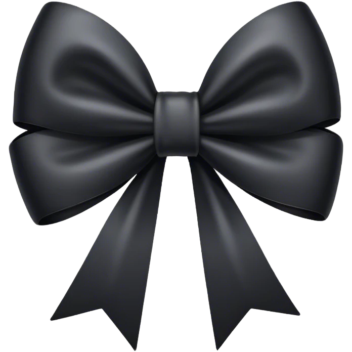 black bow emoji