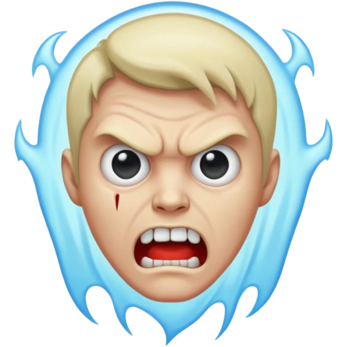 male angry poltergeist emoji