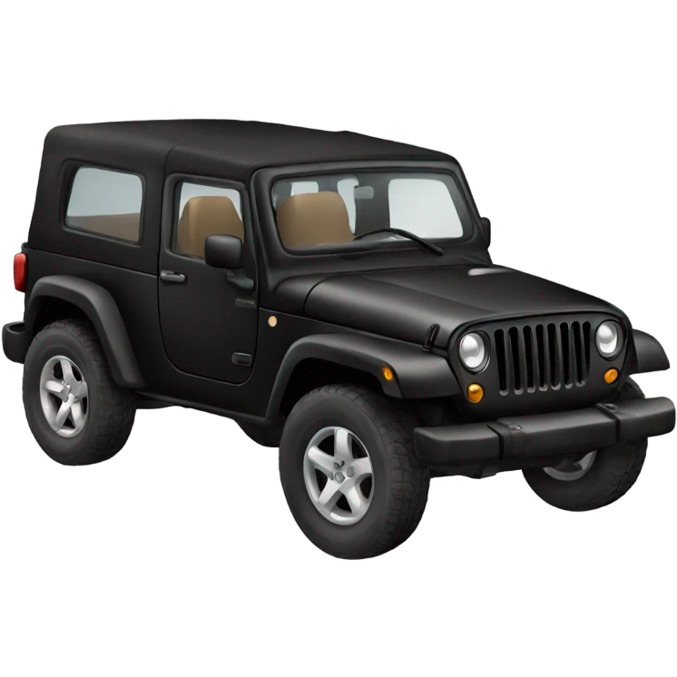 car jeep black  emoji
