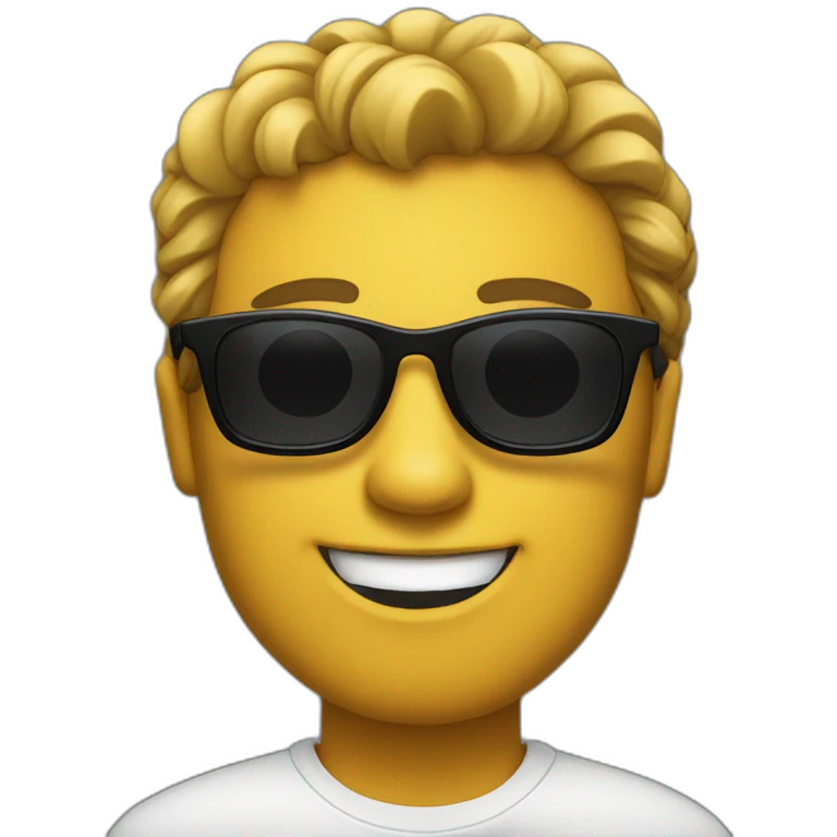 Smirk with sunglasses  emoji