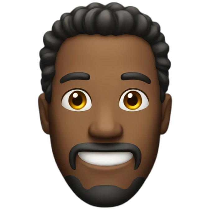 A man smiling spitefully at me emoji