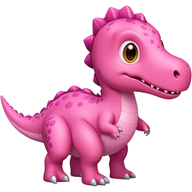 Pink dinosaur emoji
