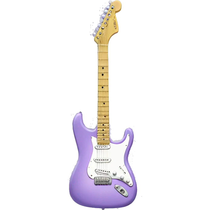 Pastel purple electric guitar emoji