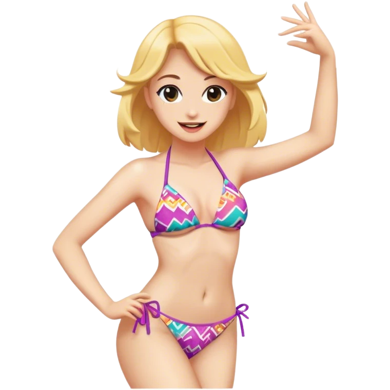 whiteskin+👙+💃 emoji