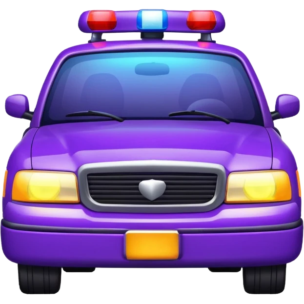 purple police car light emoji