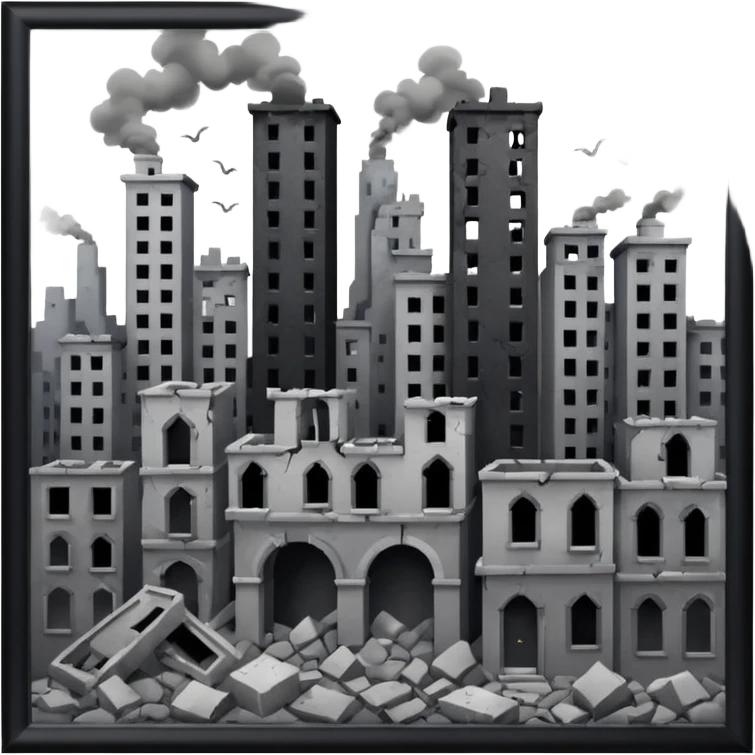 City being destroyed emoji