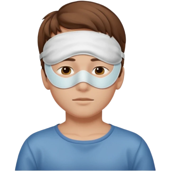 boywith a sleeping mask over head emoji