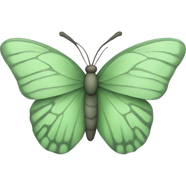 Sage green butterfly  emoji