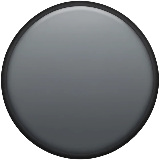 Dark grey circle emoji emoji