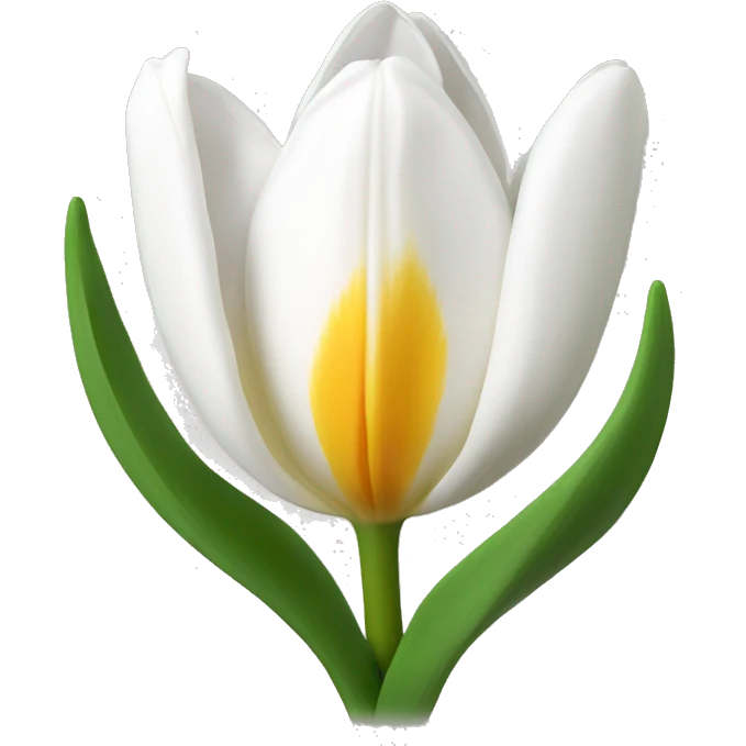 whit tulip emoji
