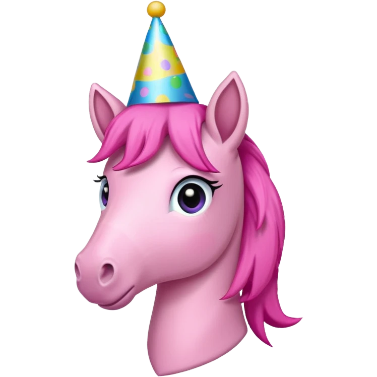 pink pony party emoji