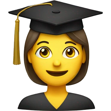 teacher teaching with student hat emoji