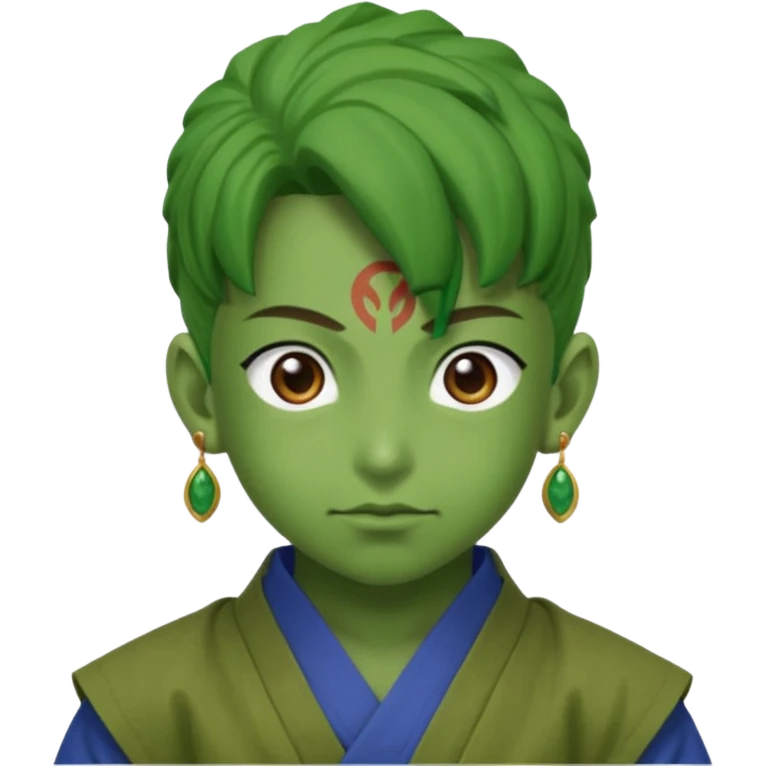 Dragon ball fusions Gohan + piccolo potara earrings = Gohanpiccolo vegito-syle emoji