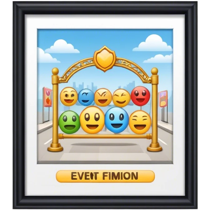 event signage emoji