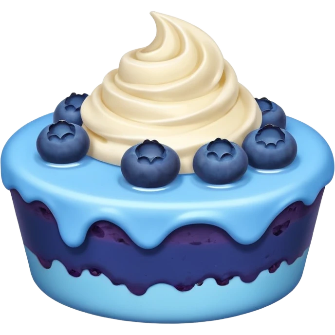 blue dessert emoji
