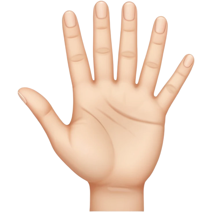 Really can't you follow instructions, I said Hand with 3 straight fingers and one bent towards the palm (the 3rd finger) emoji