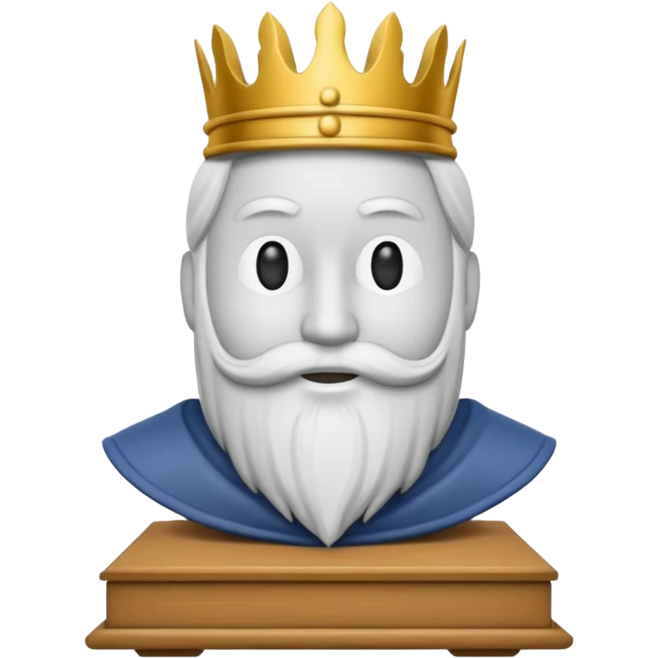 Koning van schaken geef het in de officiële form als die van de spel emoji