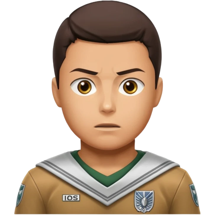 Ronaldo in attack on titan emoji