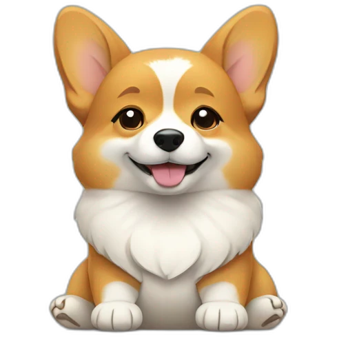 meditating corgi emoji