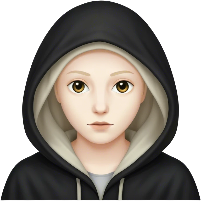hooded dark figure  emoji