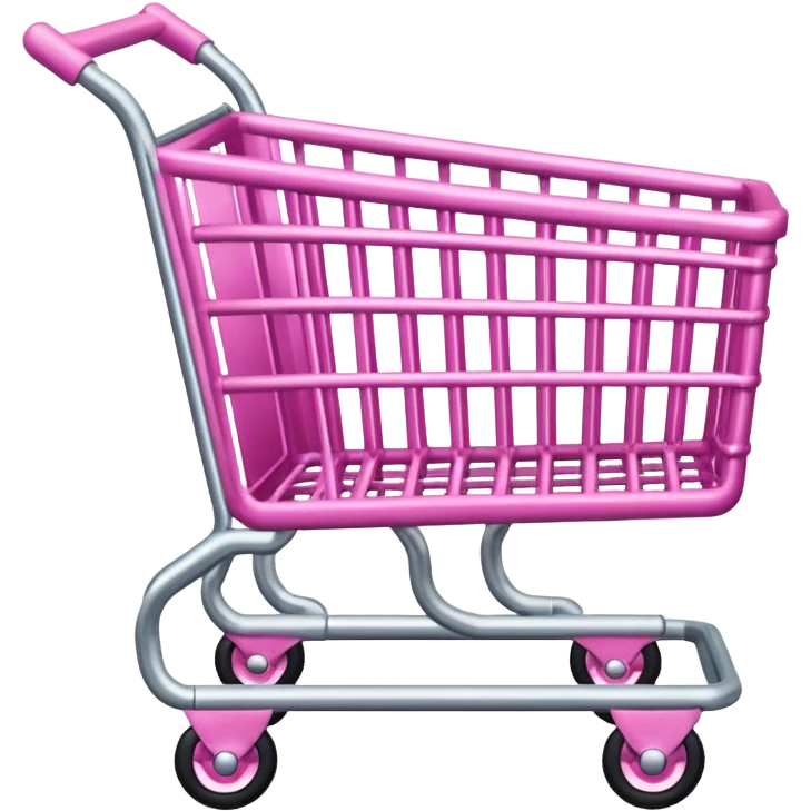 Pink shopping cart emoji