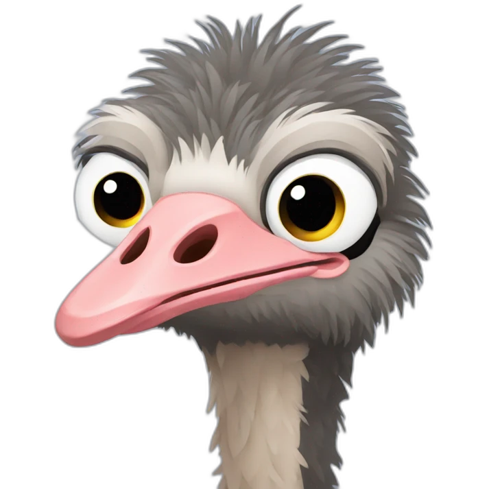 Ostrich emoji