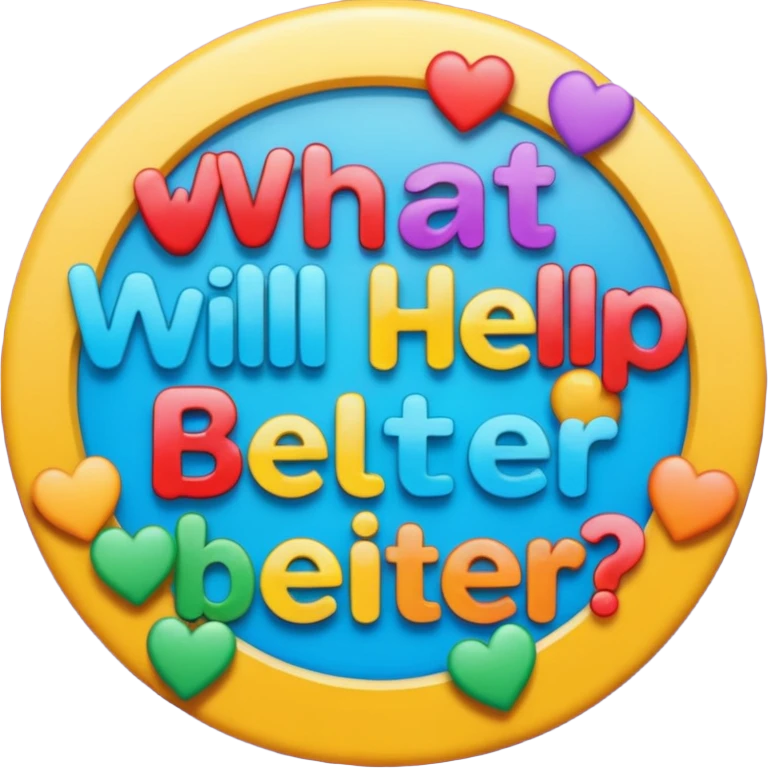 що допоможе мені почувати себе краще плакат з назвою emoji