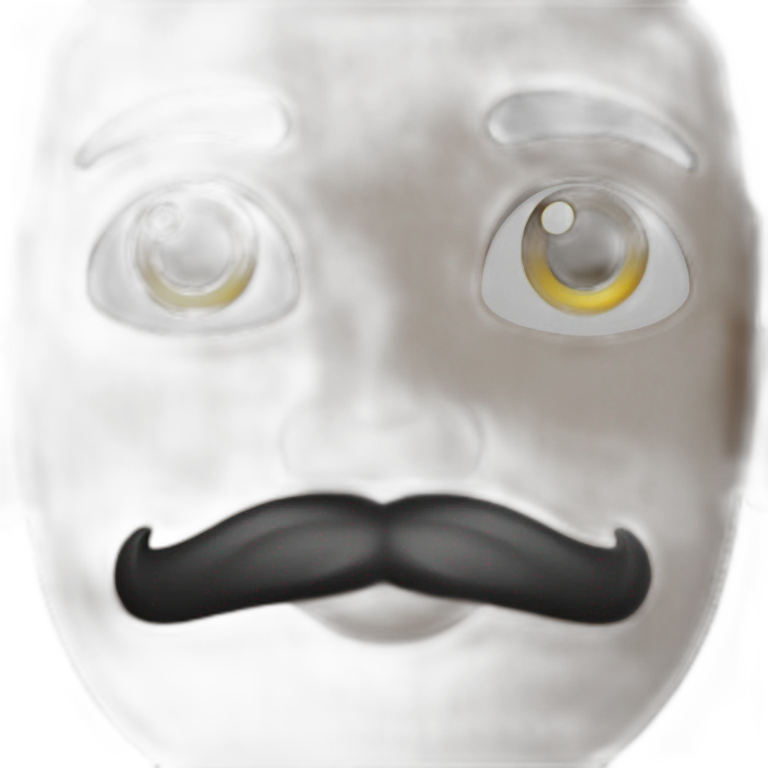 Bebê bigode emoji