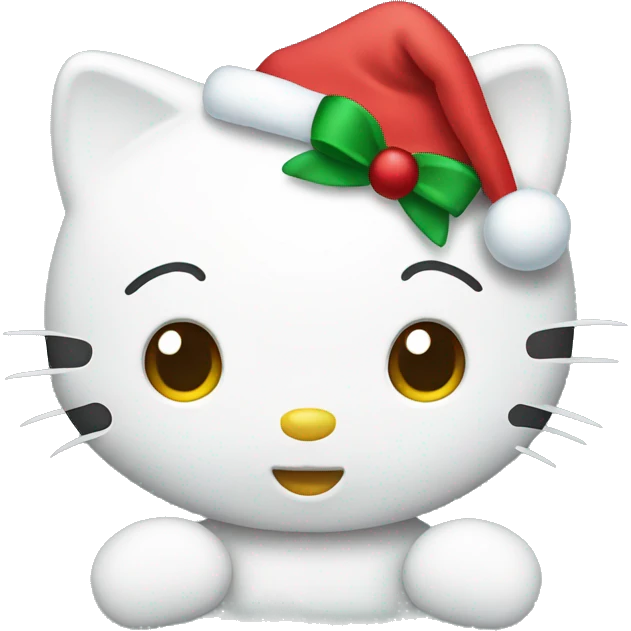 Hello kitty Christmas emoji