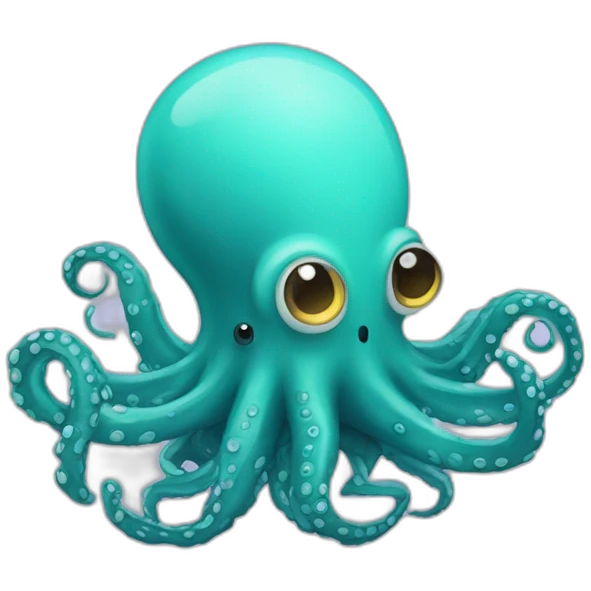 Pulpo con escafandra espacial emoji