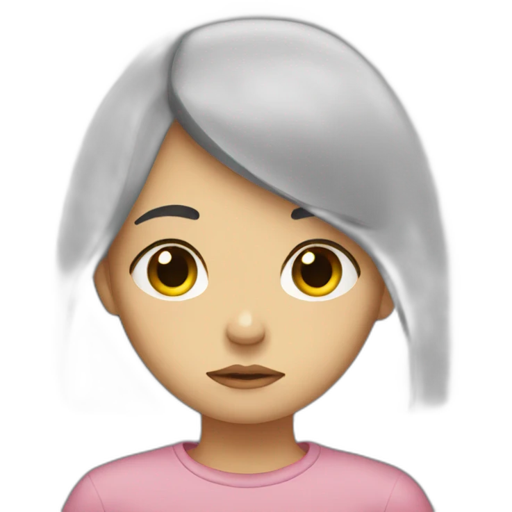 sad girl emoji