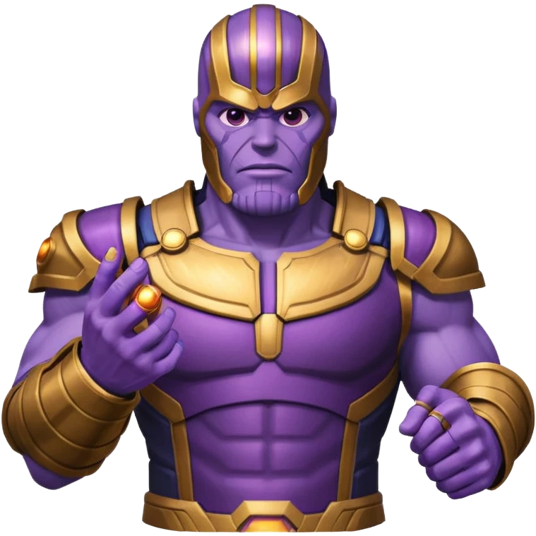 Thanos with the gauntlet  emoji