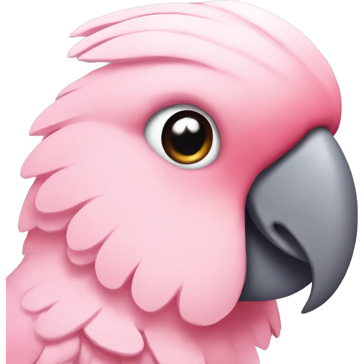 Pink cockatoo bird emoji