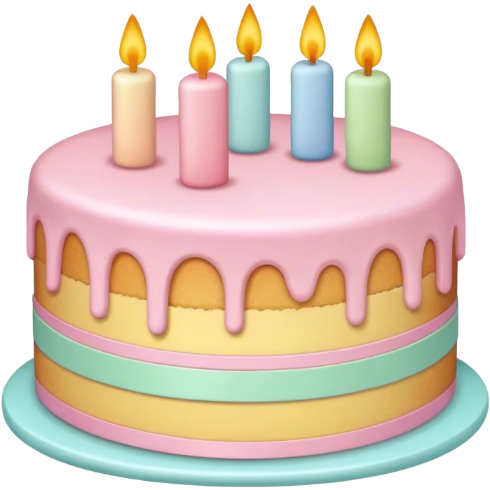 Pastel cake emoji