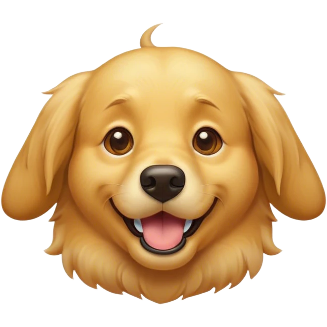 Cinematic Comical Golden Retriever Portrait Emoji, Head tilted dramatically with an exaggeratedly amused expression, featuring a vibrant golden coat with a lively sheen, wide, expressive brown eyes filled with playful disbelief, Simplified yet hilariously expressive features, highly detailed, glowing with a slightly sassy glow, high shine, dramatic yet playful, stylized with an air of cheeky mischief, bright and endearing, soft glowing outline, capturing the essence of a spirited and over-the-top companion, so meme-worthy it feels like it could side-eye its way into internet fame instantly! emoji