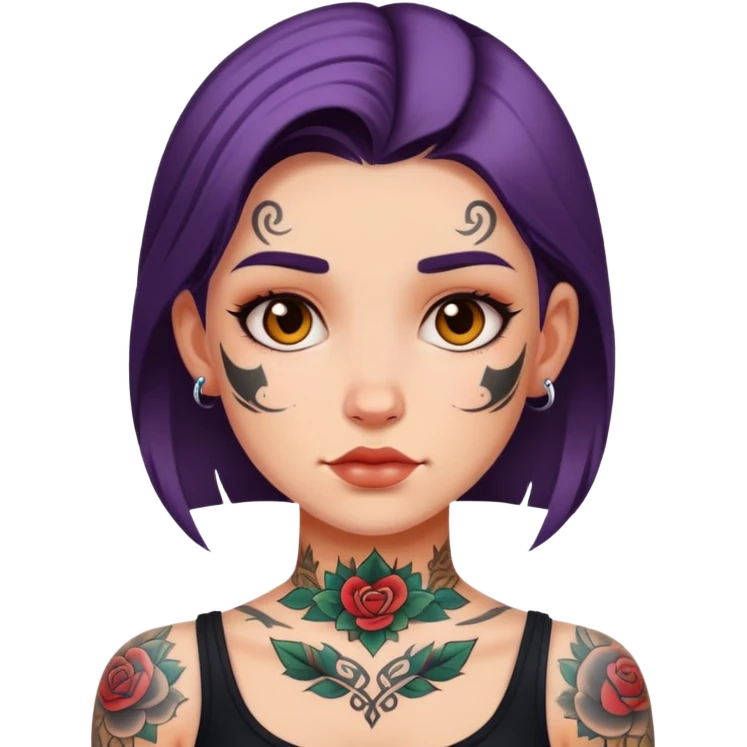 girl with tattoos  emoji