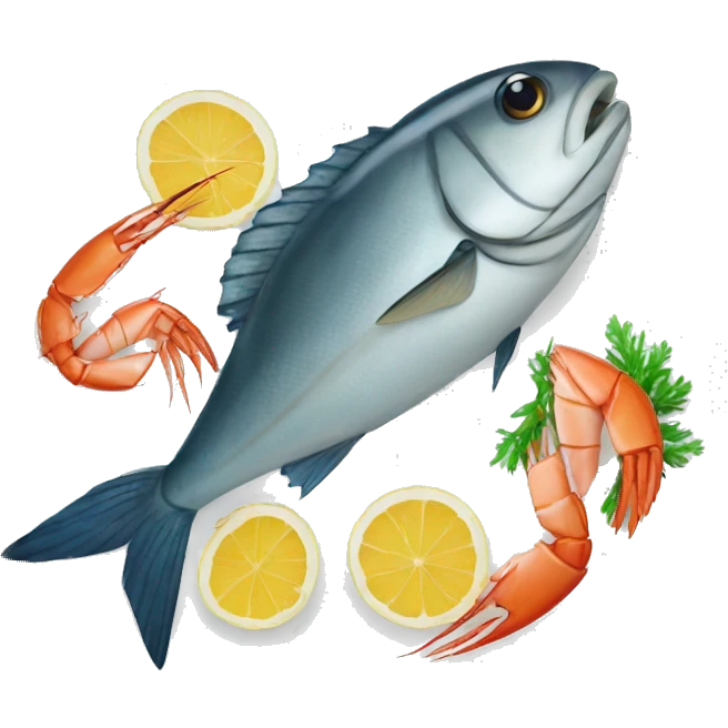 Seafood plate emoji