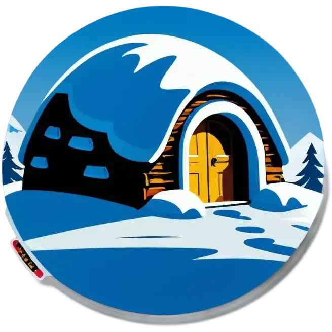 Ice Iglo Hotel mit Rutsche emoji