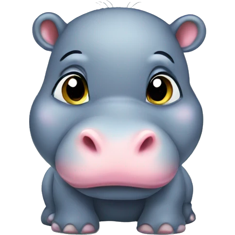 Baby hippo emoji