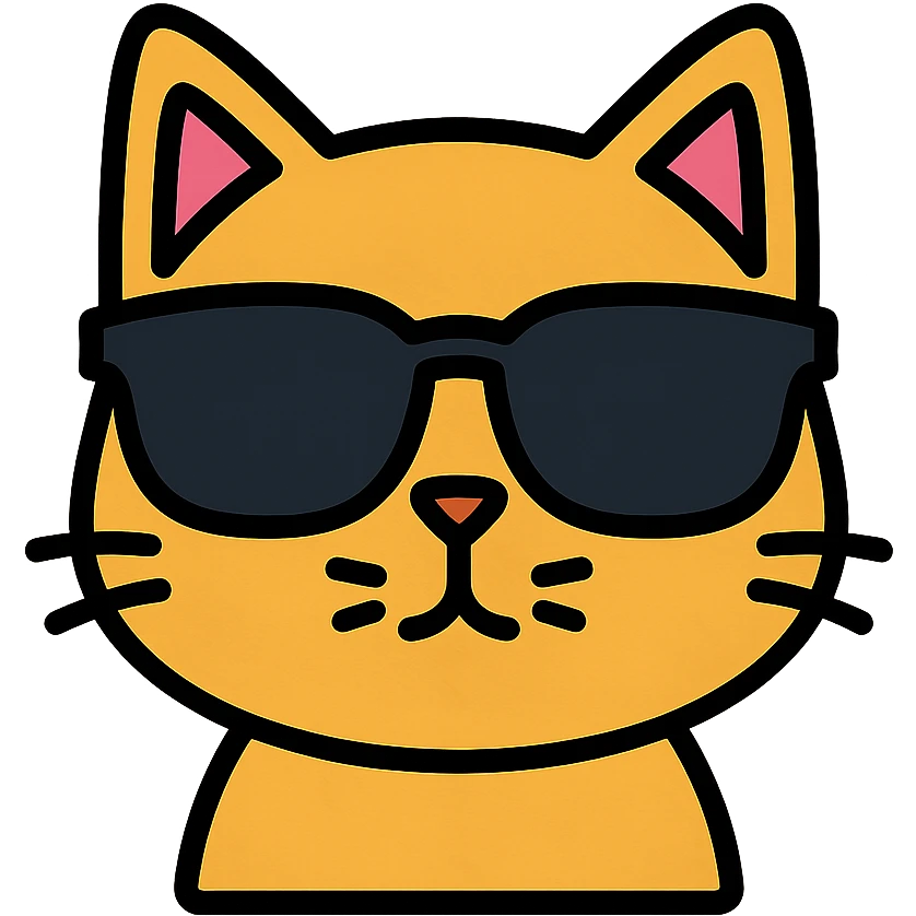 cat wearing sunglasses emoji