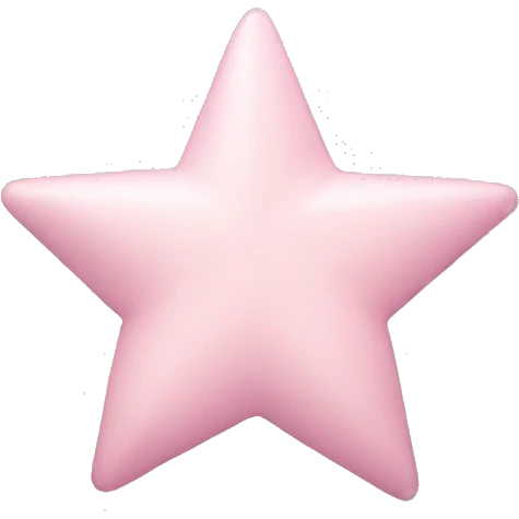 Pastel Pink star emoji