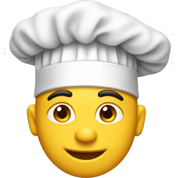 Gorro de chef emoji