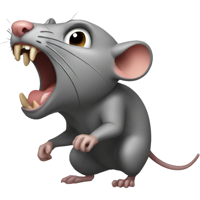angry rat attack emoji
