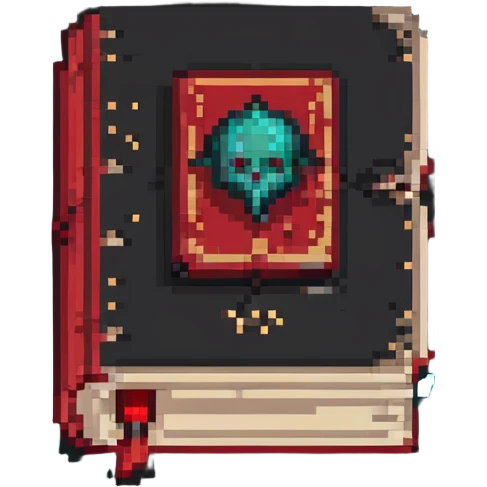 red cursed book emoji