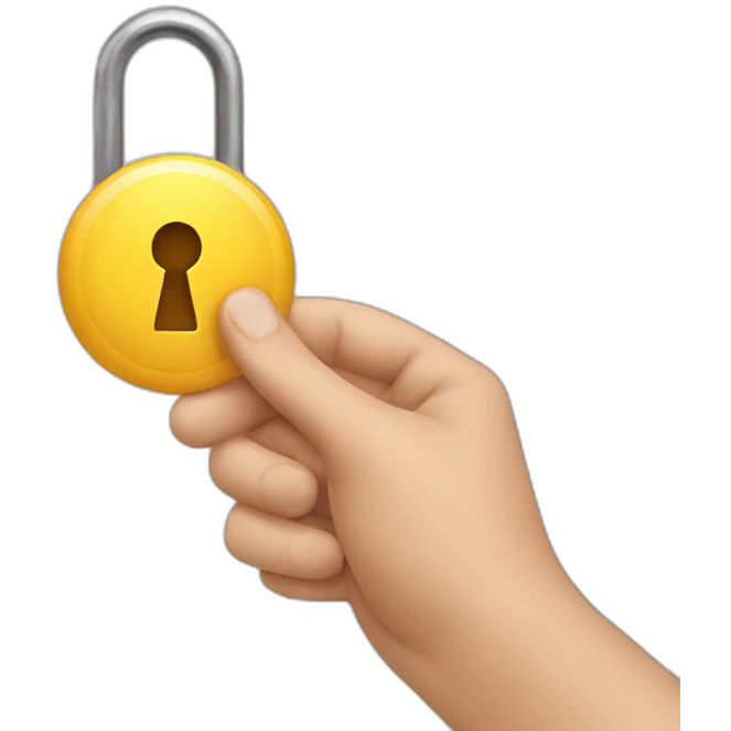 Handing a key emoji