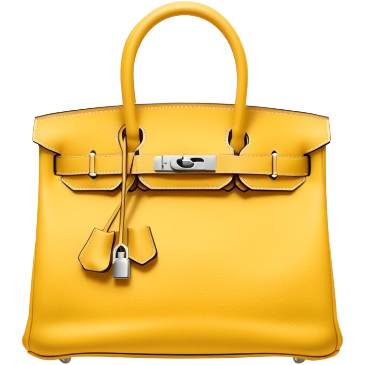 front soft yellow birkin hermes bag emoji