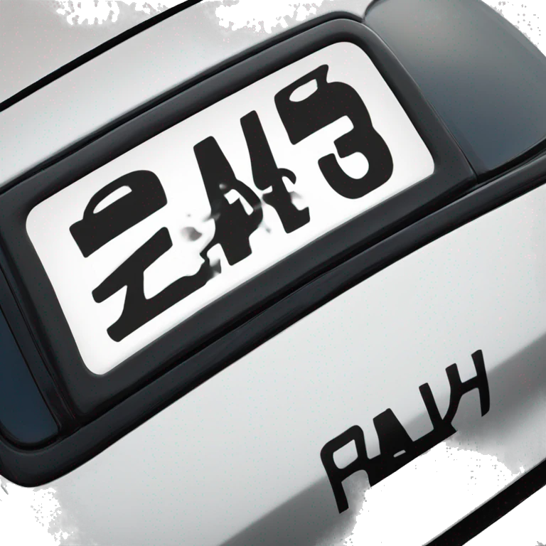 Hyundai i40 number plate NHJ 011 emoji