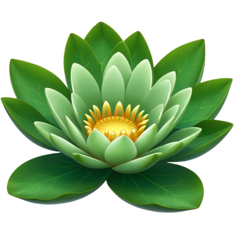 Water lily leaf (no flowers leaf only) emoji