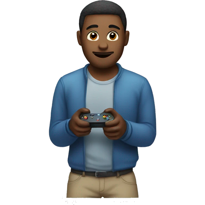 Man playing the video game  emoji